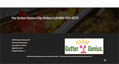 Desktop Screenshot of guttergenius.com